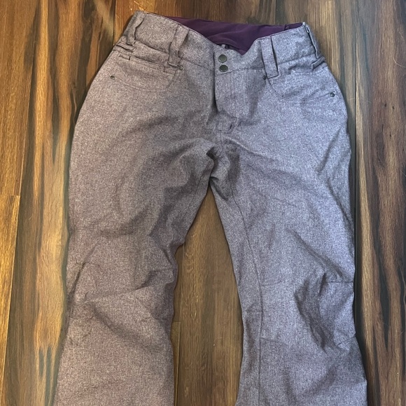 Aperture Dusty Purple Insulated Snow Pants with Belt Loops and Pockets M - Picture 9 of 9